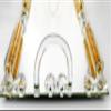 Rectangle Mirror Tray with Crystal and Shimmer Designed Border Used as a Desert or Cookie Tray Cosmetic Makeup Tray, Vanity Tray Mirrored Decorative Tray, 15 x 10 x 2.75 Home Decorative view 3