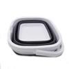 SAMMART 11L (2.9 Gallon) Collapsible Rectangular Handy Bucket (1, White/Grey) view 2