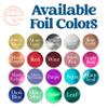 60ct - GoldFoil Formal Invitation to Follow, Save the Date Stickers, Glossy White Stickers (#665-F) view 2
