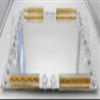 Rectangle Mirror Tray with Crystal and Golden Shimmer Designed Border Desert or Cookie Tray Cosmetic Makeup Tray Vanity Tray Mirrored Decorative Tray 17.5 x 12.75 x 3.25 Home Decorative view 4