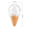 8pcs Ice Cream Shape Transparent Plastic Candy Box for Wedding Christmas Baby Birthday Gift Box Party Favors view 2