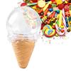 8pcs Ice Cream Shape Transparent Plastic Candy Box for Wedding Christmas Baby Birthday Gift Box Party Favors view 3
