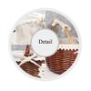 Egg Basket, With Cotton Lining Retro Style Storage Rattan Weave Hamper For Picnic Food Fruit Bread (Size : 362916/29cm) view 2