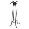 Very Cool Stuff Twisted Antique Silver Metal Gazing Globe Stand, 30in - Black Garden Globe Holder for Home, Lawn, Patio & Landscape Decoration - Sturdy Display Stand for Glass Globes view 1