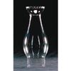 Clear Glass Lamp Chimney, Replacement Hurricane Globe Measures 2 Inch Diameter Base x 6 3/4 Inches High for Oil or Kerosene Lanterns, Crimp Top view 2