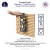 Marketing Holders 12 Pack Slat Wall 4" Wide Brochure Holder Display Literature Printed Material Surfaces Periodical Maps Menu Pocket Brochure Mount Pamphlet Z Fold Trifold Display Rack view 2