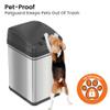 iTouchless 8 Gal Sensor Kitchen Trash Can with Pet Lock Lid & Odor Filter view 2