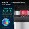 iTouchless 8 Gal Sensor Kitchen Trash Can with Pet Lock Lid & Odor Filter view 4