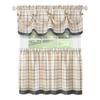 ACHIM Soft Valance Curtains, 58 x 14 in, Grey, Light Filtering view 1