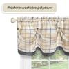 ACHIM Soft Valance Curtains, 58 x 14 in, Grey, Light Filtering view 3