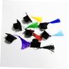 6pcs Mini Graduation Caps with Tassel Doctoral Hat Shaped Wine Bottle Covers Grad Cap Decoration Ornaments for Graduation Party Favors (Green Tassel) view 2