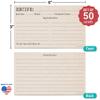 321Done Recipe Cards - Set of 50, Double-Sided Thick 3x5 Modern Kraft Recipe Cards, Typewriter Design for Bridal Shower & Wedding Gift, Made in USA view 2