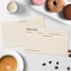 321Done Recipe Cards - Set of 50, Double-Sided Thick 3x5 Modern Kraft Recipe Cards, Typewriter Design for Bridal Shower & Wedding Gift, Made in USA view 3