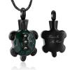 Cremation Jewelry for Ashes Turtle Cremation Urn Pendant Necklace for Ashes Keepsake Holder Memorial Jewelry (Customize) view 3