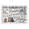 Stupell Industries Born to Roam Everywhere Camping Forest Nature Words view 1