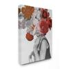 Stupell Industries Vintage Female Sitting Fashion Flower Spring Bloom Collage view 1