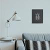 Stupell Industries Horned Beetle Reflective Minimal Bug Insect, Designed by Ziwei Li Wall Art, 11 x 14, Black Framed view 2