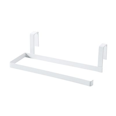 SoundsBeauty Toilet Roll Holder Stand Iron Organizer Portable Useful Rack Nail Free Cabinet Paper Towel Hanger Bathroom Hook White