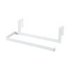 SoundsBeauty Toilet Roll Holder Stand Iron Organizer Portable Useful Rack Nail Free Cabinet Paper Towel Hanger Bathroom Hook White view 1