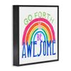 Stupell Industries Go Forth Be Awesome Rainbow Kids Motivational Quote view 2