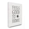 Stupell Industries Bee Pun Feels Good to Be Home Insect Quote, Designed by Daphne Polselli Wall Art, 24 x 30, Canvas view 1
