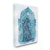 Stupell Industries Regal Cheetah Jungle Animal Vines Blue Arabesque Watercolor view 1