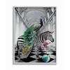 Stupell Industries Safari Animals in Classic Architecture Funny Zebra Birds view 1