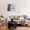 Stupell Industries Love is How Excited Your Dog is Quote Hearts Grey Red, Designed by Gigi Louise Wall Art, 30 x 30, Canvas view 2