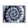 Stupell Industries Abstract Blue Grey Tie Dye Spiral Pattern Detail, Designed by Molly Kearns Wall Art, 16 x 20 view 1