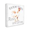 Stupell Industries Rise and Shine Morning Farm Animal Chicken Rooster view 1
