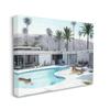 Stupell Industries Tiger Summer Swimming Pool Modern House Palm Trees, Designed by Urban Road Wall Art, 24 x 30, Canvas view 1