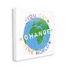 Stupell Industries Inspirational Change The World Quote Earth Kids Words view 1