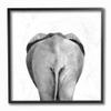 Stupell Industries Grey Elephant Butt Minimal Black White Drawing view 1