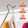 Closet Reacher Pole with Hook and Wooden Handle, Heavy Duty - Adjustable 2.75-5 Feet, Chrome Plated Steel Clothing Hanger Shepherds Hook to Easily Reach Clothes etc - Perfect for College Dorm view 2