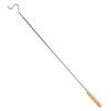Closet Reacher Pole with Hook and Wooden Handle, Heavy Duty - Adjustable 2.75-5 Feet, Chrome Plated Steel Clothing Hanger Shepherds Hook to Easily Reach Clothes etc - Perfect for College Dorm view 4