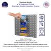 Marketing Holders 12 Pack Pegboard 4" Trifold Brochure Holder Rack Card Pocket Literature Printed Material Menu Peg Board Mount Pamphlet Display view 2