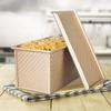 1PC Loaf Pan with Cover, Loaf Pan,Loaf Pan with Lid Non-Stick Bakeware Bread Toast Mold Aluminum Alloy Corrugated,Non-Stick Loaf Pan view 1