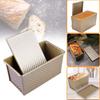 1PC Loaf Pan with Cover, Loaf Pan,Loaf Pan with Lid Non-Stick Bakeware Bread Toast Mold Aluminum Alloy Corrugated,Non-Stick Loaf Pan view 3