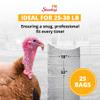 Stromberg's Large Turkey Heat Shrink Clear Bags, Freezer-Safe, BPA & BPS Free Bags with 65 Micron Thickness, Ideal for 25-30 lb Poultry, 18"x32", 25 Pack view 3