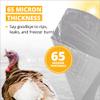 Stromberg's Large Turkey Heat Shrink Clear Bags, Freezer-Safe, BPA & BPS Free Bags with 65 Micron Thickness, Ideal for 25-30 lb Poultry, 18"x32", 25 Pack view 4