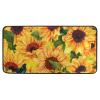 Anti Fatigue Kitchen Floor Mat, Non Slip Absorbent Comfort Standing Mat Soft Runner Rug for Hallway Entryway Bathroom Living Room Bedroom 39 x 20 in (Sunflower Butterflies) view 1