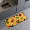 Anti Fatigue Kitchen Floor Mat, Non Slip Absorbent Comfort Standing Mat Soft Runner Rug for Hallway Entryway Bathroom Living Room Bedroom 39 x 20 in (Sunflower Butterflies) view 2