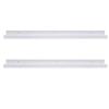 AZSKY 48 Inch Picture Ledge Shelf Floating Shelves Wall Mounted Set of 2 White view 1