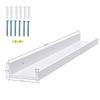 AZSKY 48 Inch Picture Ledge Shelf Floating Shelves Wall Mounted Set of 2 White view 3