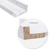 AZSKY 48 Inch Picture Ledge Shelf Floating Shelves Wall Mounted Set of 2 White view 4