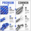YUZENET Braided Polyester Arborist Rope (3/8 inch X 100 feet) High Strength Bull Rope for Tree Work Truck Securing Camping Swing, Blue view 3