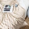 100% Cotton Knitted Houndstooth Blanket Throw Summer Coverlet Blanket Bed Couch Sofa Decorative Throw 79x90inch view 2