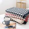 100% Cotton Knitted Houndstooth Blanket Throw Summer Coverlet Blanket Bed Couch Sofa Decorative Throw 79x90inch view 3