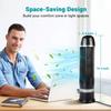 DR.PREPARE Oscillating Tower Fan, Desk Table Fan with 3 Speeds, Quiet Cooling, 60 Oscillation, 16 Inch Personal Small Bladeless for Bedroom Home Office Desktop view 2