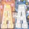 Pooqla 4 FT Marquee Light Up Letters, Giant LED Sign Cool White and Warm White Marquee Letter 4 Feet Tall, Big Mosaic Letter Y for Balloons Birthday Party Anniversary Wedding Decorations view 2